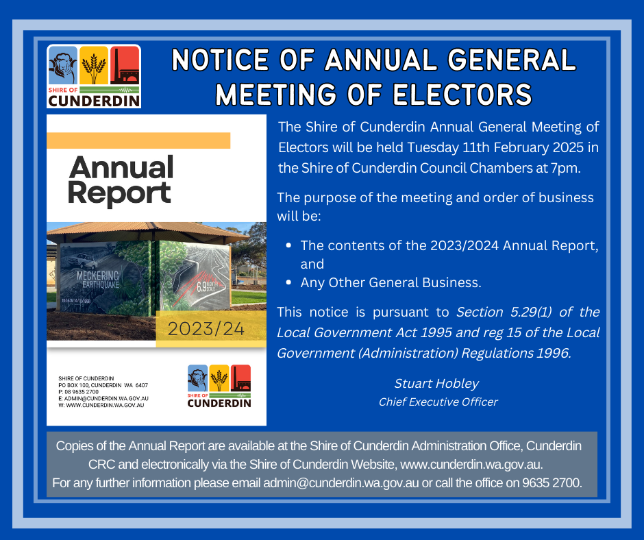 Annual General Meeting of Electors